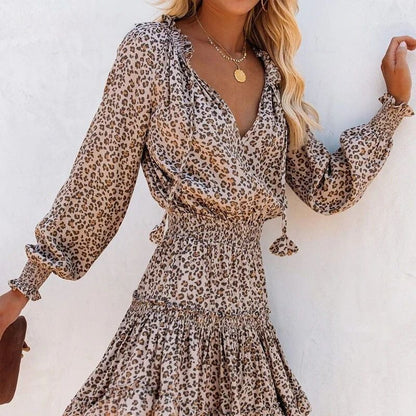 JORDYN LEOPARD PRINT DRESS