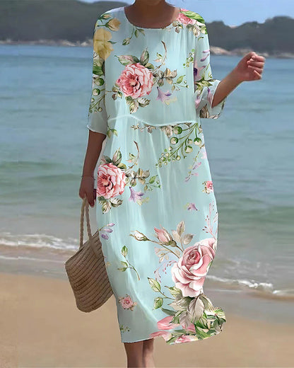 Miranda™ | Elegant Floral Dress