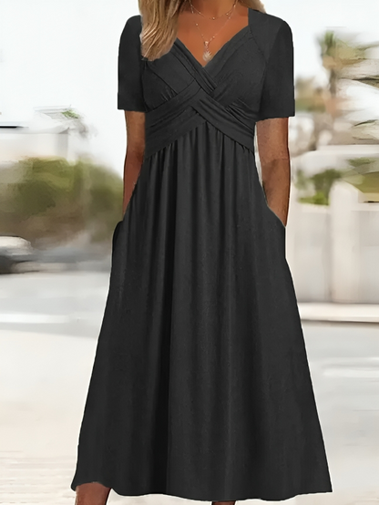 ADELLE | CASUAL DRESS WITH V-NECK