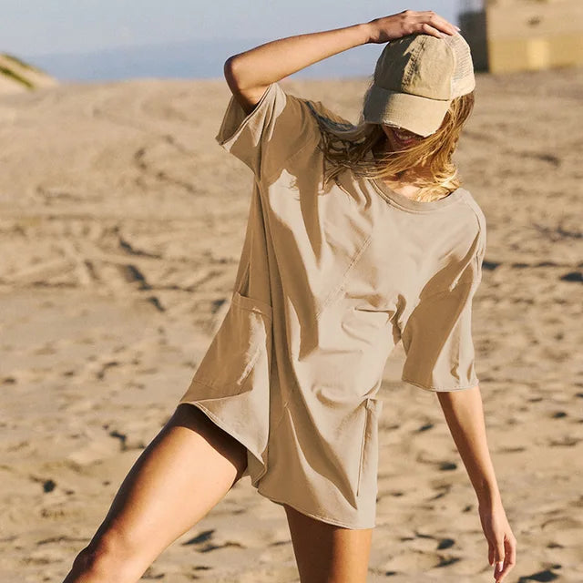 NOREEN - OVERSIZED T-SHIRT ROMPER