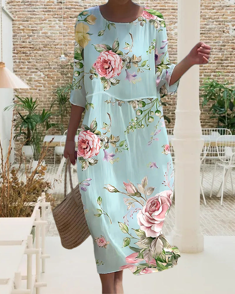 Miranda™ | Elegant Floral Dress