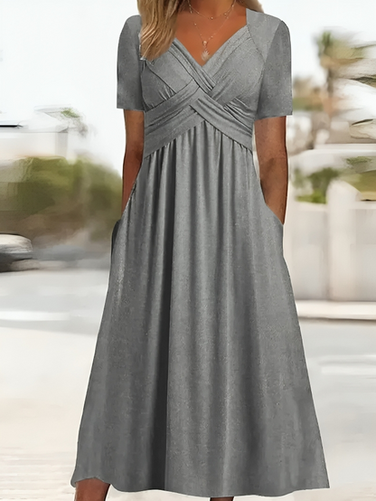 ADELLE | CASUAL DRESS WITH V-NECK